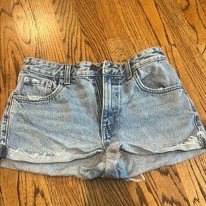 Pull&Bear Blue Jean Shorts Vintage Style